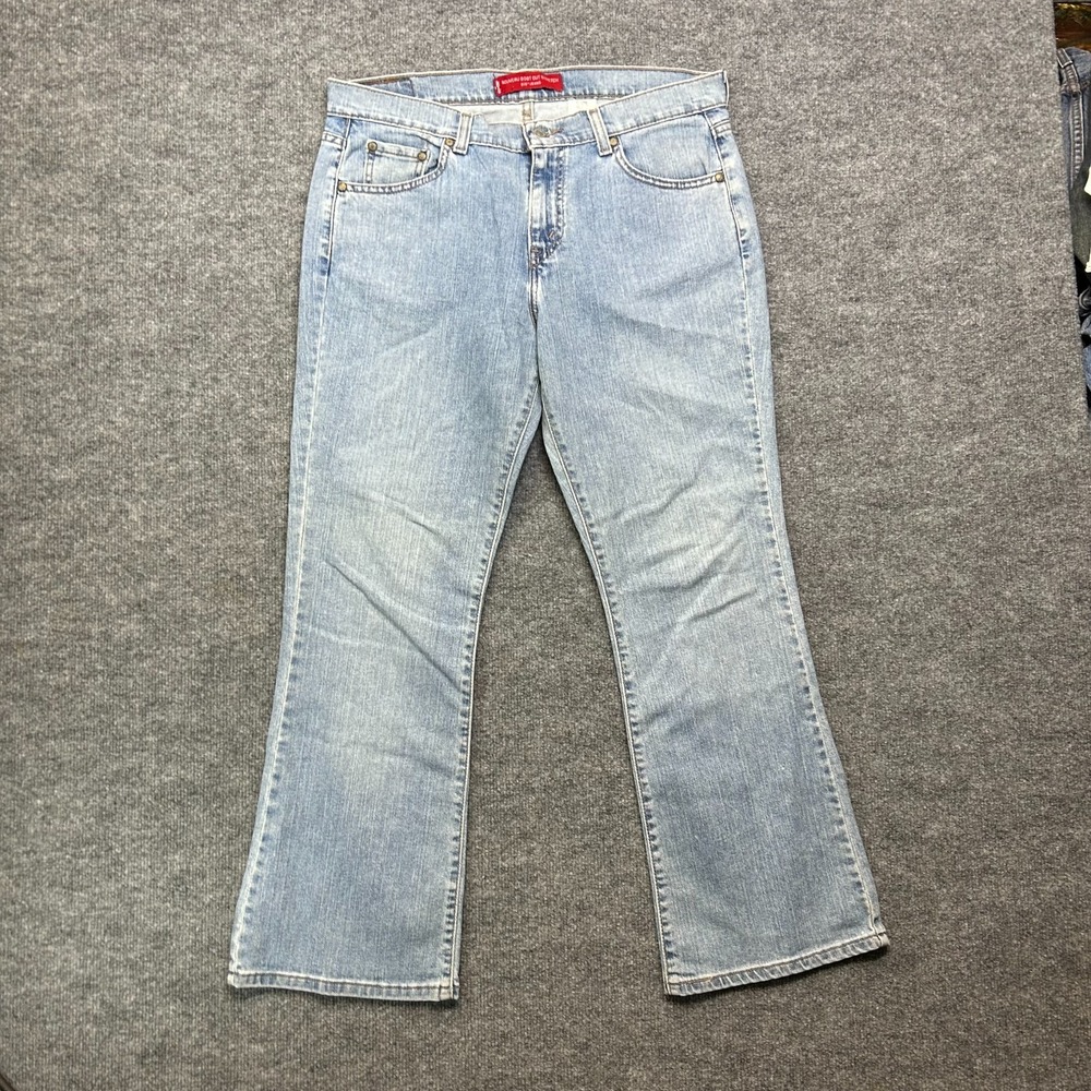 Levi's 515 Nouveau Bootcut Jeans Women's 12S Blue Strectch Denim Classic - 36X29